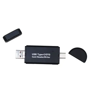 3-in-1 OTG Karšu Lasītājs, USB Type C & micro USB & USB2.0 TF SD Lasītāji ātrgaitas Android Tālrunis Dators Klēpjdators