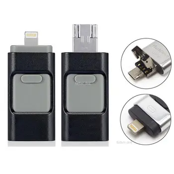 3 in 1 USB 3.0 Flash Drive, Memory Stick OTG Pendrive iPhone PC APPLE 256 GB 128GB 64GB, 32GB 16GB