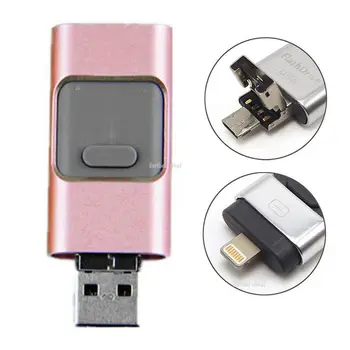 3 in 1 USB 3.0 Flash Drive, Memory Stick OTG Pendrive iPhone PC APPLE 256 GB 128GB 64GB, 32GB 16GB