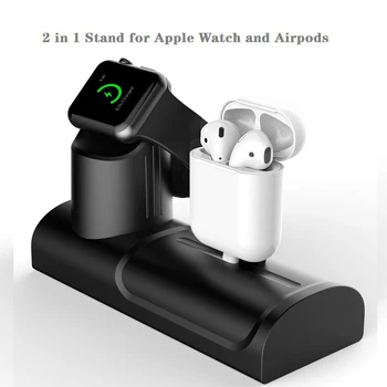 3 in 1 Uzlādes Doks Turētājs iPhone 11 X XR XS 8 7 6 Silikona Lādētāju Stāvēt Apple Skatīties AirPods Pro Maksas Doka Stacijas