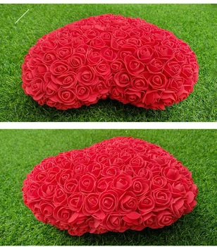 30 cm*30cmRed Rožu Lācis Salda Sirdī Rožu Mākslīgo Ziedu Rožu Sirds Apdare Valentīna Dzimšanas dienas Dāvanu Rosa oso flor Valentīna