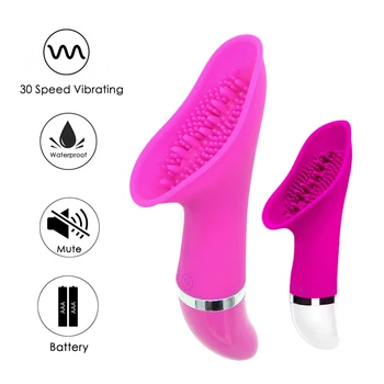 30 Ātrumiem Klitora Stimulators Vibrators Mēles Laiza Seksa Rotaļlietas Pieaugušajiem Sievietes Maksts Clit Maksts Massager Sieviešu Masturbator