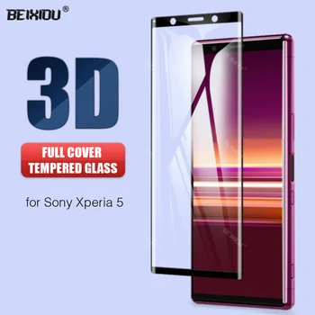 30D Izliektas Rūdīta Stikla Sony Xperia 5 Screen Protector Anti Glare Izliekta Stikla Sony Xperia 5 plēves stikla