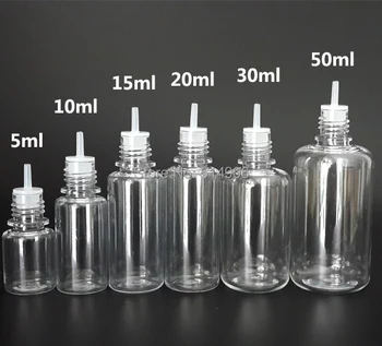 30ML PET Plastmasas Pudeles Pilinātāju Ar bērnu aizsardzībai paredzētām Vāciņš Ar Garu, Tievu Galu, Tukšas Skaidrs, eļļains Šķidrums, Adatu Pudeles 500pcs/daudz