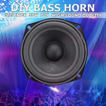 30W 5.25 Collu DIY Bass Ragu HIFI Skaļruņu Spēcīgu Subwoofer Skaļruni Auto Mājas Audio Mūziku Stereo Koaksiālie Pastiprinātājā Skaļrunis