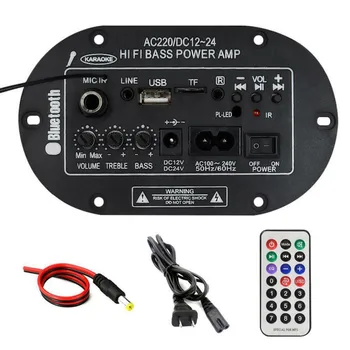 30W Audio Iebūvēts Bluetooth Amplificador USB High Power Subwoofer, Pastiprinātājs Valdes USB Tālvadības pults Motociklu\Auto\Home