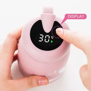 320ML Nerūsējošā Tērauda 304 Ūdens Pudeles Temperatūru, LED Displejs, Termoss Kafijas Krūze termosi Tēja Piens Kausa Bērniem Dāvanu