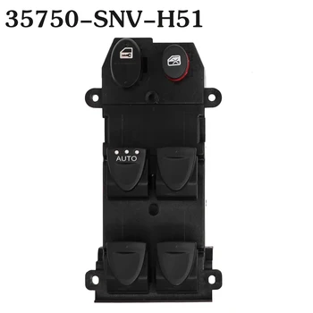 35750-SNV-H51 35750SNVH51 Master Elektriski Logu Regulators Slēdzis Honda Civic 2006. - 2010. Gadam Melns