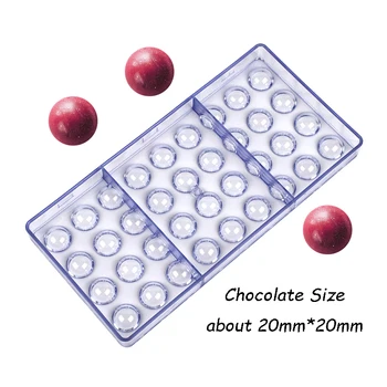 36 Dobuma Pusē Bumbu Šokolādes Pelējuma Polikarbonāta Bārs Pelējuma Maizes Rīki Konditorejas Izstrādājumu Cepšanas Rīki Plastmasas Chocolat Moule