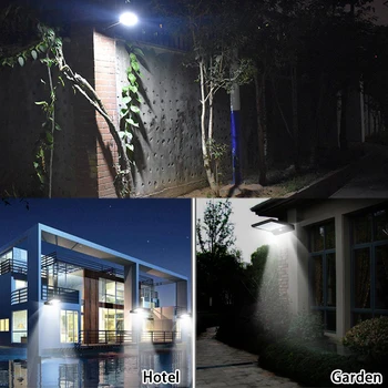 36 LED Saules Enerģijas Ielu Apgaismojuma PIR Kustības Sensoru Lampas, Āra Iela Ūdensizturīgs Sienas Gaismas 450LM Dārza Drošības Lampas