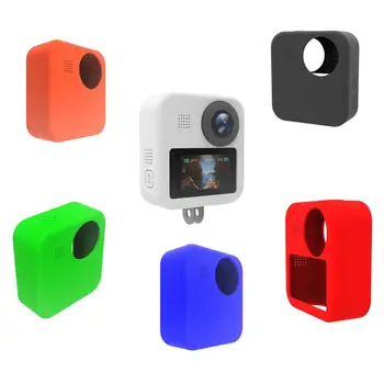 360 Grādu Kamera Silikona Gadījumā Len Caps Segt Ķermeņa Aizsardzības Gadījumā, Par GoPro Max Darbības Kameru Piederumi