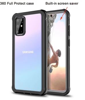 360 Pilna Aizsargātu Bruņas Samsung Galaxy S20 Ultra Gadījumā Mīksto Skaidrs Nepievelk Putekļus Vāciņu Galaxy S20 Plus Telefonu Gadījumos Būtiska Coque