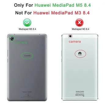 360 Rotējoša PU Ādas Gadījumā Huawei Mediapad M5 8.4 Vāks Huawei Mediapad M5 8.4