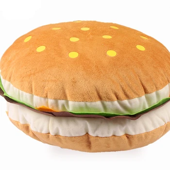 36x18cm gudrs milzīgu Hamburgeru spilvens, spilvenu pildījumu mest spilvens dīvāns pārtikas spilvenu plīša spilventiņu Karalis Burger lelle dzimšanas dienas dāvanu