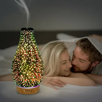 3D Aroma Lampas Fall Winter Stikla gaisa mitrinātāju, Miega Palīgs 7 Krāsas Laiku Bērnu Guļamistaba Darbvirsmas Ziemassvētku Dekori Svētku Apgaismojums