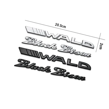 3D Metāla Automašīnu Uzlīmes WALD Black Bison Auto Logo Emblēma Decal, kas Piemērojami Mercedes benz C-Klase E-Klase S-Klase C63 Piederumi