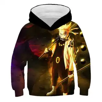 3D Modelis Zēni Anime Naruto Sasuke sporta Krekls 