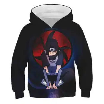 3D Modelis Zēni Anime Naruto Sasuke sporta Krekls 