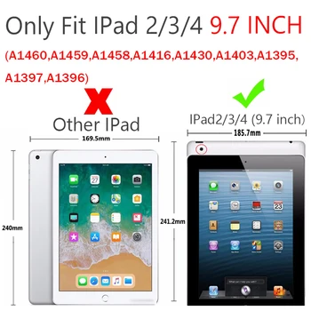 3D Multiplikācijas filmu Tauriņš Gadījumā ar Apple iPad 2 3 4 Lietā par iPad 4 Bērni Droši Stāvēt Triecienizturīgs Tablete Vāks iPad 3 iPad 2