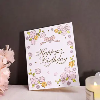 3D Pop-Up Kartes, Dzimšanas dienas Kartes, lai Meitene Bērni, Sieva Vīra Dzimšanas dienas Torte, Apsveikuma Kartes, Pastkartes, Dāvanu Kartes