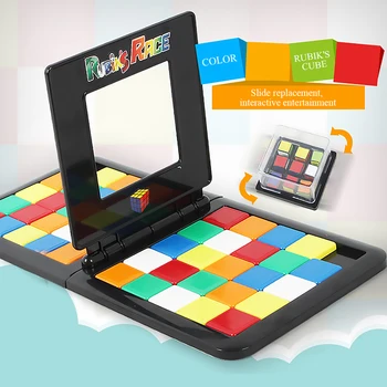3D Puzzle Sacensību Kuba Bērnu Interaktīvās Krāsu Kaujas Cube Izglītības Rotaļlietas Puzzle Cube Darbvirsmas Izglītības Rotaļlieta Bērniem Pieaugušajiem