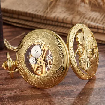 3D Ziedošām Puķu Mehāniskās Kabatas pulkstenis Sievietēm Lady Dāvanas Dobi Gravēts Ziedu Māsa Kabatas Pulksteņu Antīko Kulons Ķēdes