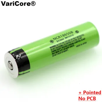 3PCS/daudz VariCore jaunu NCR18650B 3,7 v 3400 mAh 18650 Litija Akumulators ar Asiem(Bez PCB), baterijas