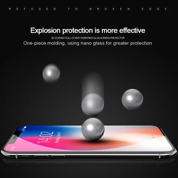 3Pcs Pilnībā Segtu Aizsardzības Stiklu iPhone 7 6 6S 8 Plus SE 
