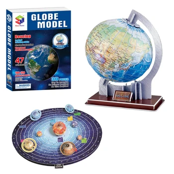 3d Puzzle Pasaulē Modeļa Pasaules Kartē Jigsaw Puzzles Pieaugušajiem Izglītojošas Spēles Bērniem, Rotaļlietas, Kupoli un Planētas Bērnu Dzimšanas dienas Dāvana