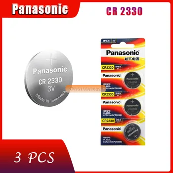 3pcs Jaunu Oriģinālu Panasonic CR3302 CR 2330 3 V Litija Pogas Bateriju Monēta Šūnu Baterijas