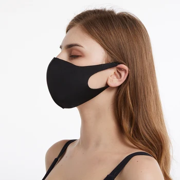 3pcs Sejas Maska Melno Muti Maska Atkārtoti lietojamā Maska Mazgājams Mascarillas Sejas aizsargu Masque elastīgu Cilpu Sejas Maska