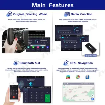 4+128G Carplay Android 10 Ekrāns, Multimediju Atskaņotājs, Audi A4L 2017 2018 2019 GPS Navigācijas Auto Audio Radio Stereo Galvas Vienības