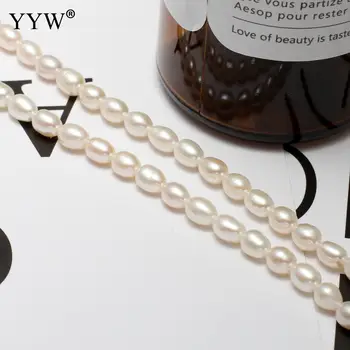 4-5mm Rīsu Saldūdens Pērļu Krelles Vintage Baltās, Rozā Modes Rotaslietas Dabas Pērļu Krelles Diy Kaklarotu, Rokassprādžu, Padarot Atrast