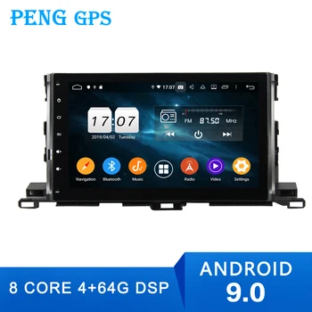 4+64G Android 9 Automašīnas Radio, GPS Navigācija 