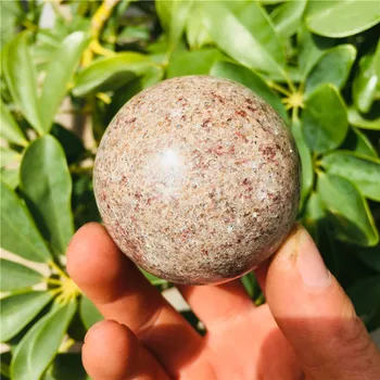 4-6cm Dabiskā kristāla Meteorīts māte akmens zīlēšana enerģijas akmens bumbu fotogrāfija dekoratīva bumba 1gab.