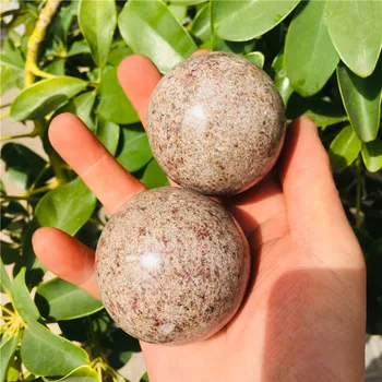 4-6cm Dabiskā kristāla Meteorīts māte akmens zīlēšana enerģijas akmens bumbu fotogrāfija dekoratīva bumba 1gab.