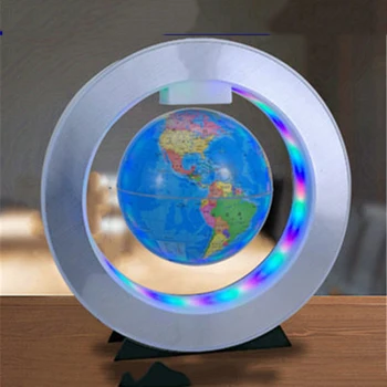 4 Collu Peldošās Magnētiskā Levitation Pasaulē Gaismu Pasaules Kartē Bumbu Lampas Gaismas Office Home Decoration Sauszemes Pasaulē Jaunums Lampas