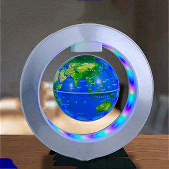 4 Collu Peldošās Magnētiskā Levitation Pasaulē Gaismu Pasaules Kartē Bumbu Lampas Gaismas Office Home Decoration Sauszemes Pasaulē Jaunums Lampas