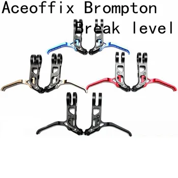4 Krāsas Aceoffix par Brompton velosipēdu Bremzes Sviras Rokturis ovāls perforators Kombinēt sākotnējā Pārslēdzēji