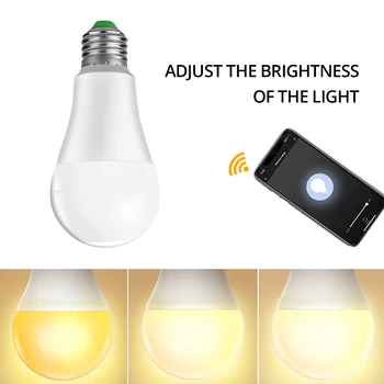 4 gab., 15 W 1800 lm WiFi Ampoule LED E27 B22 Intelligent Light Bulb Aptumšojami Smart ampolleta wifi Lampas Alexa, Google Palīgs Echo
