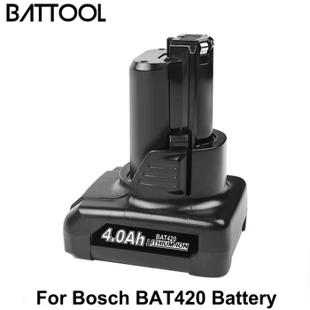 4000mAh 10.8 V 12V Li-ion BAT411 BAT420 Uzlādējamo Akumulatoru BOSCH BAT412A BAT413A D-70745GOP 2607336013 2607336014 PS20-2