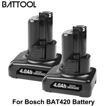 4000mAh 10.8 V 12V Li-ion BAT411 BAT420 Uzlādējamo Akumulatoru BOSCH BAT412A BAT413A D-70745GOP 2607336013 2607336014 PS20-2