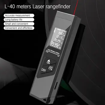 40M Smart Digital Lāzera Attāluma Mērītāja Diapazonu Portatīvo Rangefinder Range Finder Mini Rokas Attāluma Mērīšanas Rīks Mērītājs