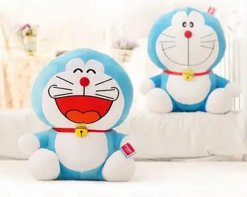 40cm Stāvēt Ar Mani Doraemon Plīša rotaļlietas lelle Kaķis Bērniem Dāvanu Bērnu Rotaļu Kawaii plīša Dzīvnieku Plīša Labākās Dāvanas babys un meitenes