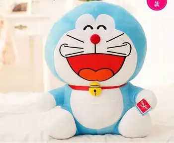 40cm Stāvēt Ar Mani Doraemon Plīša rotaļlietas lelle Kaķis Bērniem Dāvanu Bērnu Rotaļu Kawaii plīša Dzīvnieku Plīša Labākās Dāvanas babys un meitenes