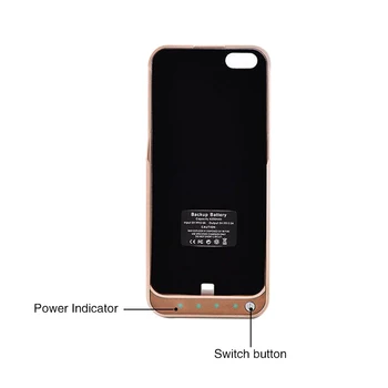4200mAh Portatīvo Rezerves Ārējo Akumulatoru Lādētāju, Ja Par iPhone 5 5S SE Powerbank Uzlādes Lietā Par iphone 5S Akumulatora korpusa