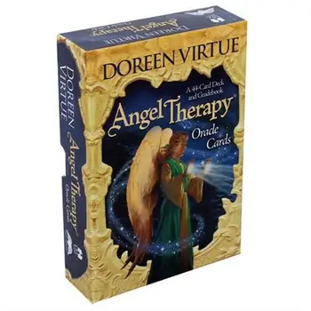 44Pcs Eņģeļu Terapija Oracle Kartes Tarot Kartes Klāja galda Spēle angļu valodā Tarot Par Sieviešu Ģimenes Puses Smieklīgi Galda Spēles