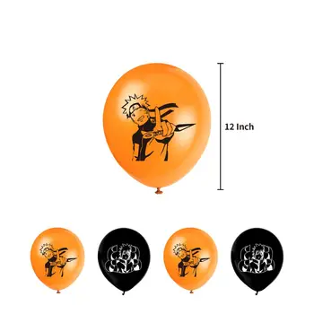 48Pcs/set Uzumaki Naruto Baloni daudz laimes Dzimšanas dienā Banner Kūka Topper Ballons Bērnu Dušas, Dzimšanas dienas Puse Rotājumi Bērniem Rotaļlietas