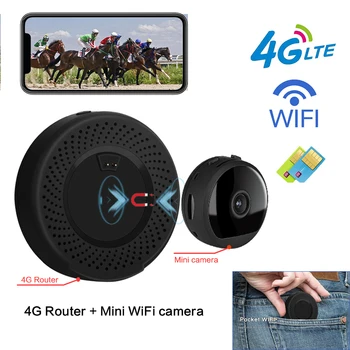 4G 3G Sim Karti Mini Kameras HD1080P Video Ieraksti P2P GSM LTE Sporta DV Nelielu WIFI Kameru Automašīnas DVR Kustības detektors Drošības Camer