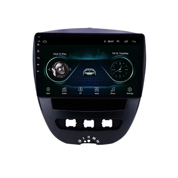 4G LTE Android 10.1 Par Peugeot 107, Toyota Aygo 2005-Multivides Stereo Auto DVD Atskaņotājs Navigācija GPS Radio